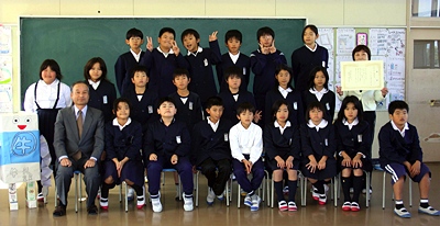 祓郷小学校の皆さん